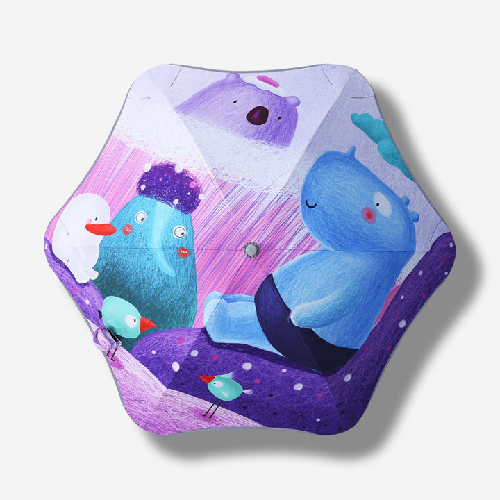 Women Children's Umbrella with Dinosaur Design Bowlift