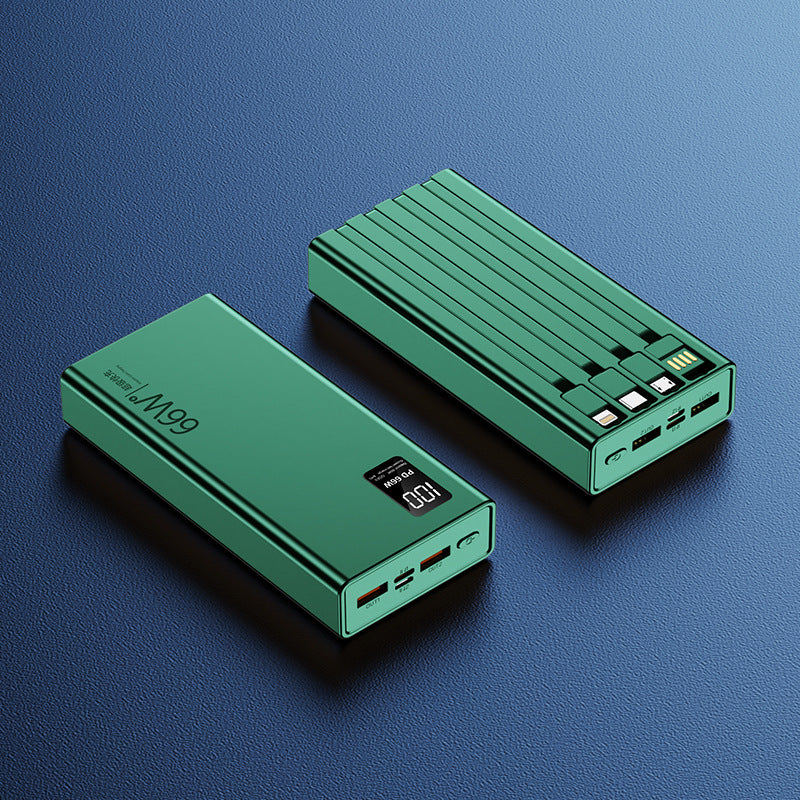 High-performance power bank with integrated fast charging function and digital charging display Bowlift