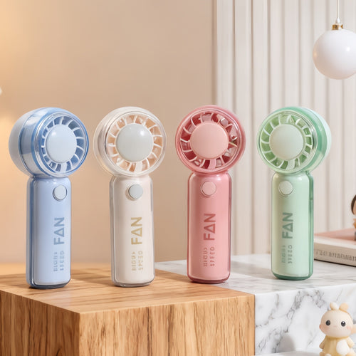 Ladies portable hand fan with playful bear design Bowlift