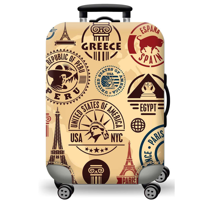 Geometric Travel Hard Shell Suitcase Bowlift