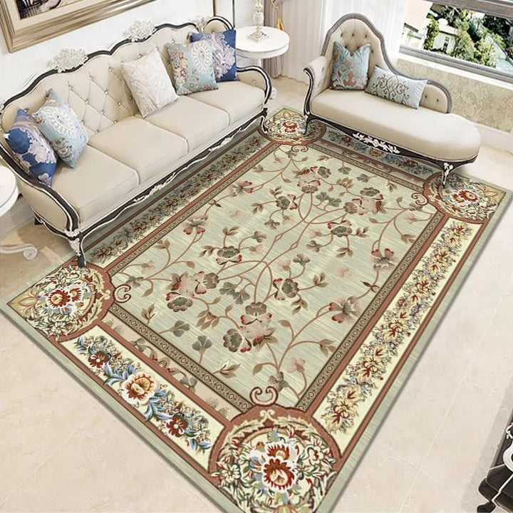 Elegant Floral Woven Area Rug