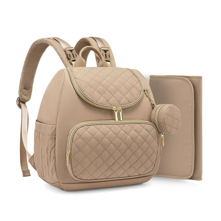 Fashionable backpack with insulating interior and multiple zipper pockets Bowlift