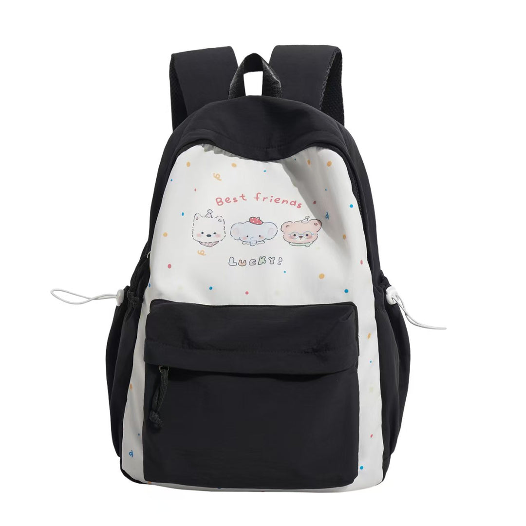 Leisure backpack with playful animal motif and practical compartments Bowlift