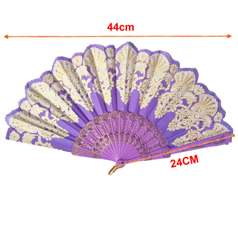 Women's fan with exquisite filigree ornamentation Bowlift