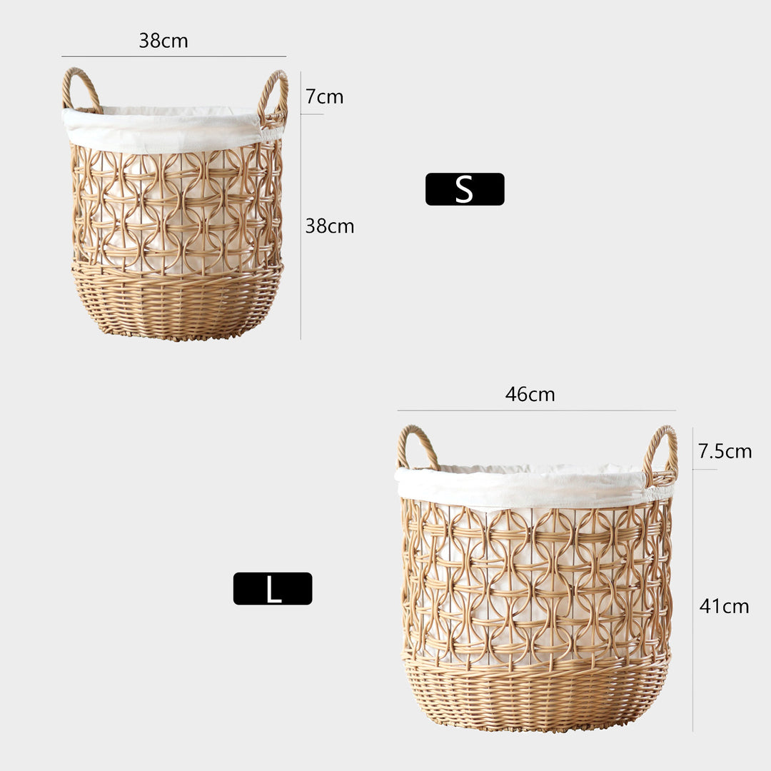 Handwoven storage basket made of natural material Bowlift