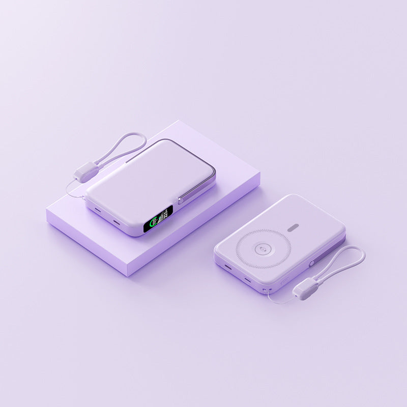 Ultrasonic lightweight power bank with integrated LED display and fast charging function Bowlift