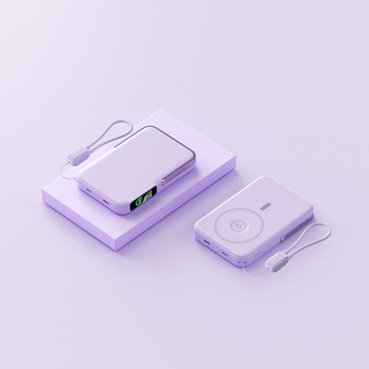 Ultrasonic lightweight power bank with integrated LED display and fast charging function Bowlift