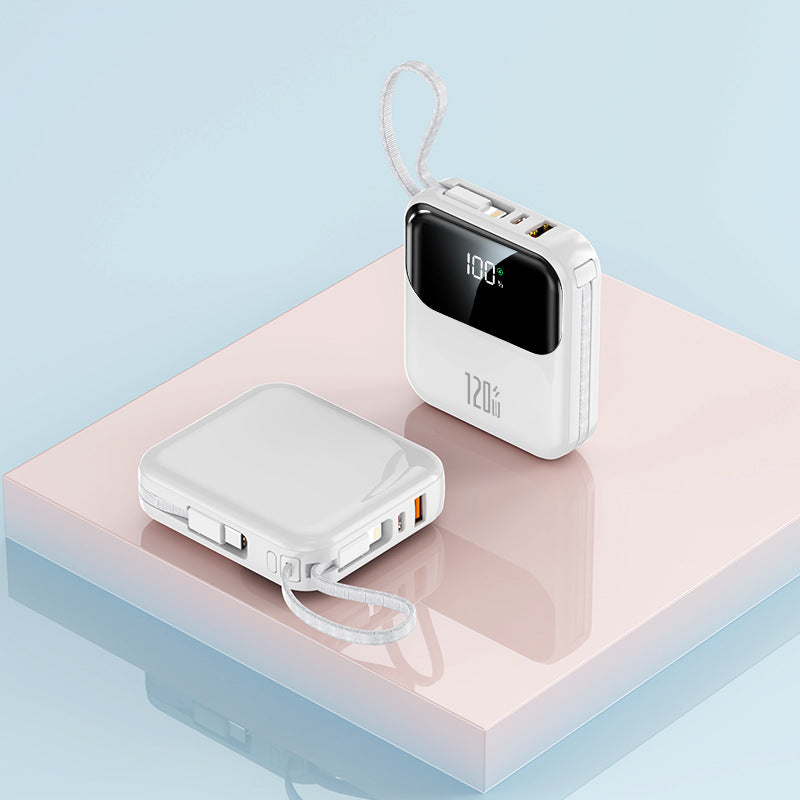 Portable power bank with digital LCD display and stable fast charging function Bowlift