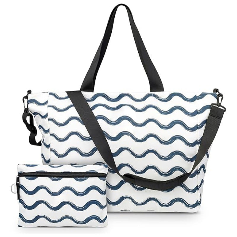 Trendy Sports Bag with Separate Cosmetic Pouch Bowlift