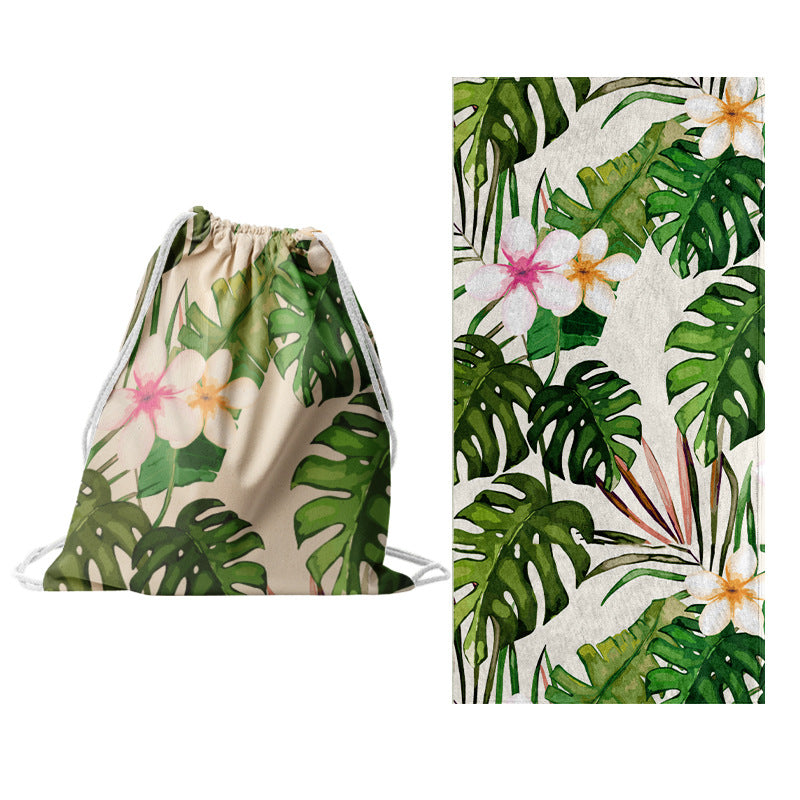 Sporty tote bag with floral design Bowlift
