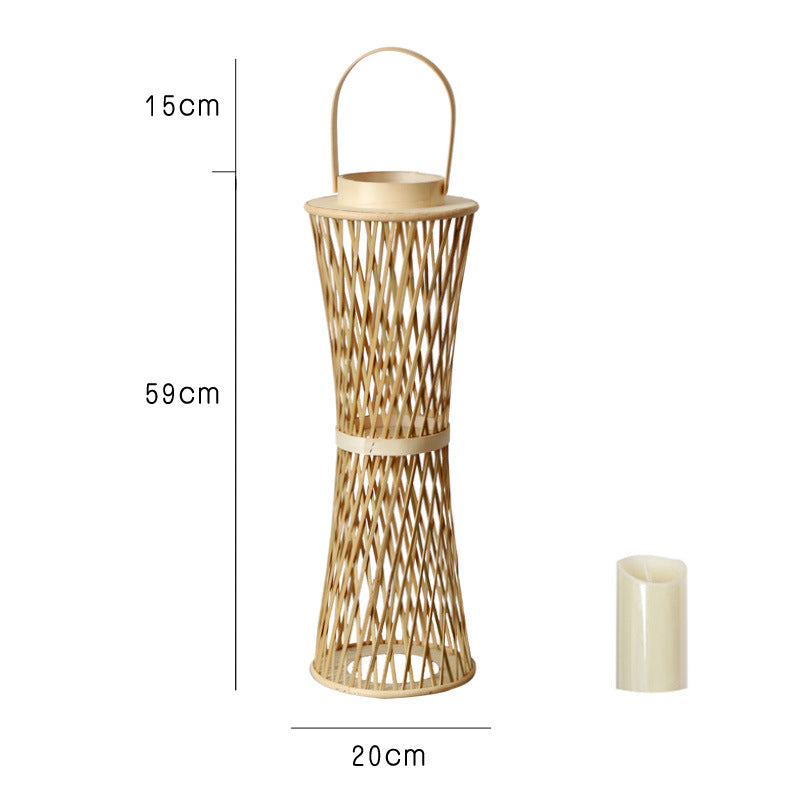 Elegant Lantern made of Rattan Bowlift