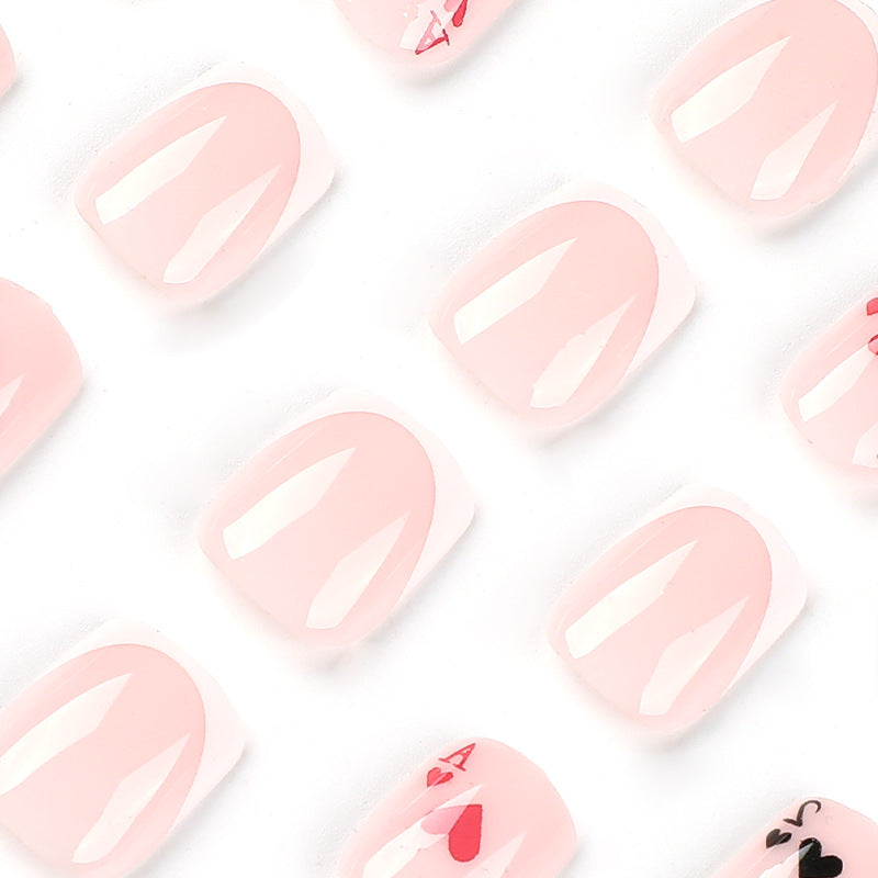 Playful nail art in playing card design Bowlift
