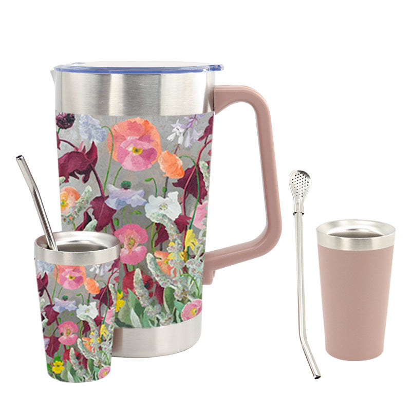 Ladies thermos jug with ergonomic handle and double thermal insulation Bowlift