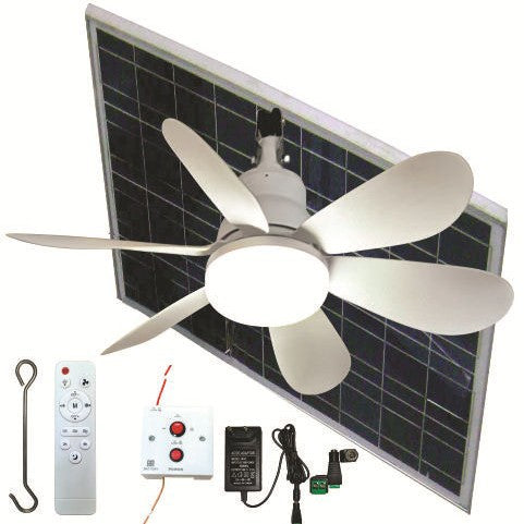 Ceiling fan with modern LED light Bowlift