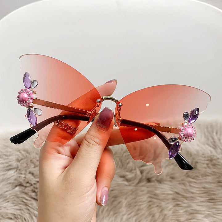 Women creative butterfly sunglasses Bowlift