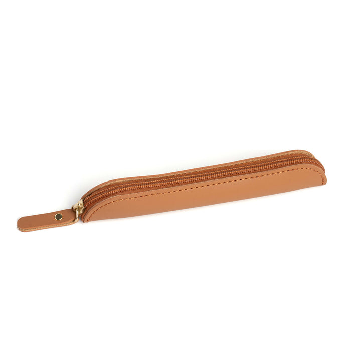 Elegant Leather Pencil Pouch Bowlift