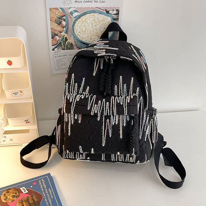 Trendy Textured Backpack Bowlift