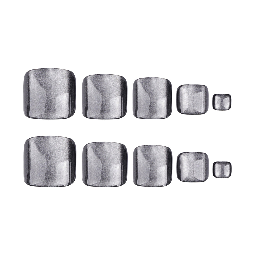 Artful toenail art with stylish ombre and shine Bowlift