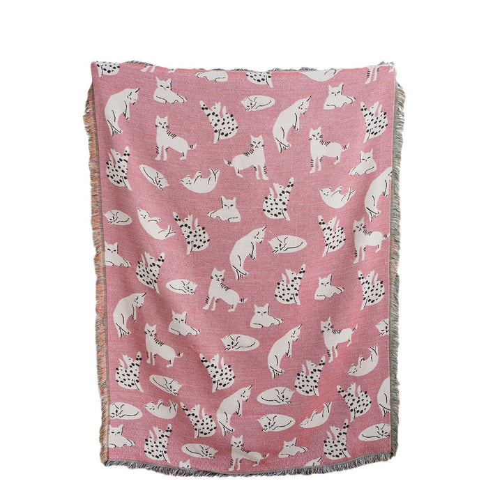 Cozy Pet-Themed Throw Blanket