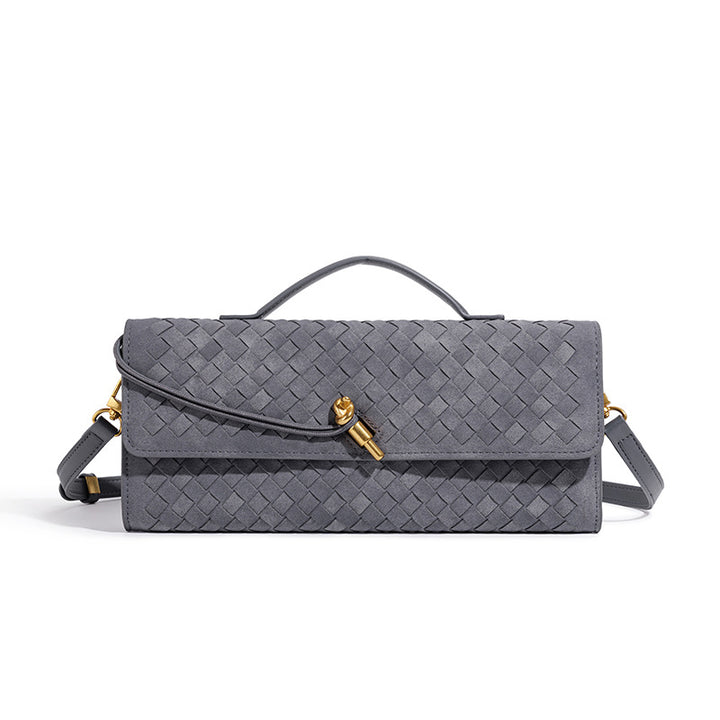 Textured Woven Clutch Purse Bowlift