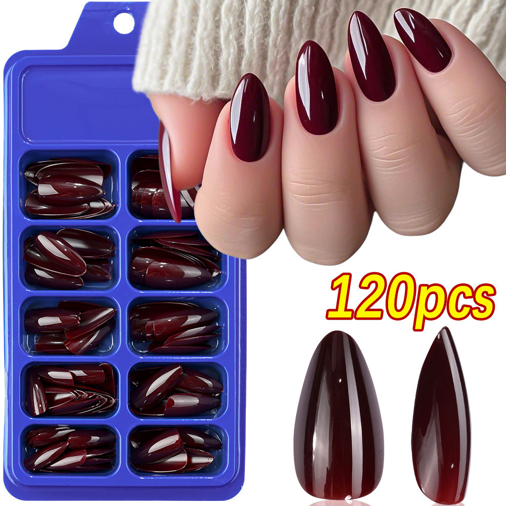 Premium Almond-Shaped False Nail Set Bowlift