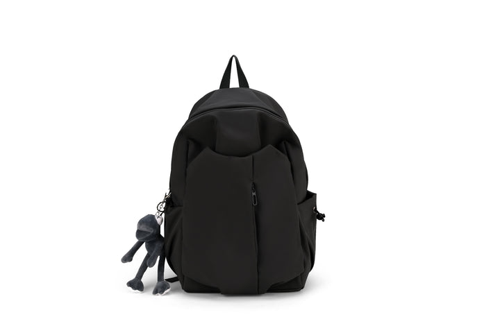 Backpack with Versatile Compartments and Charming Pendant Bowlift