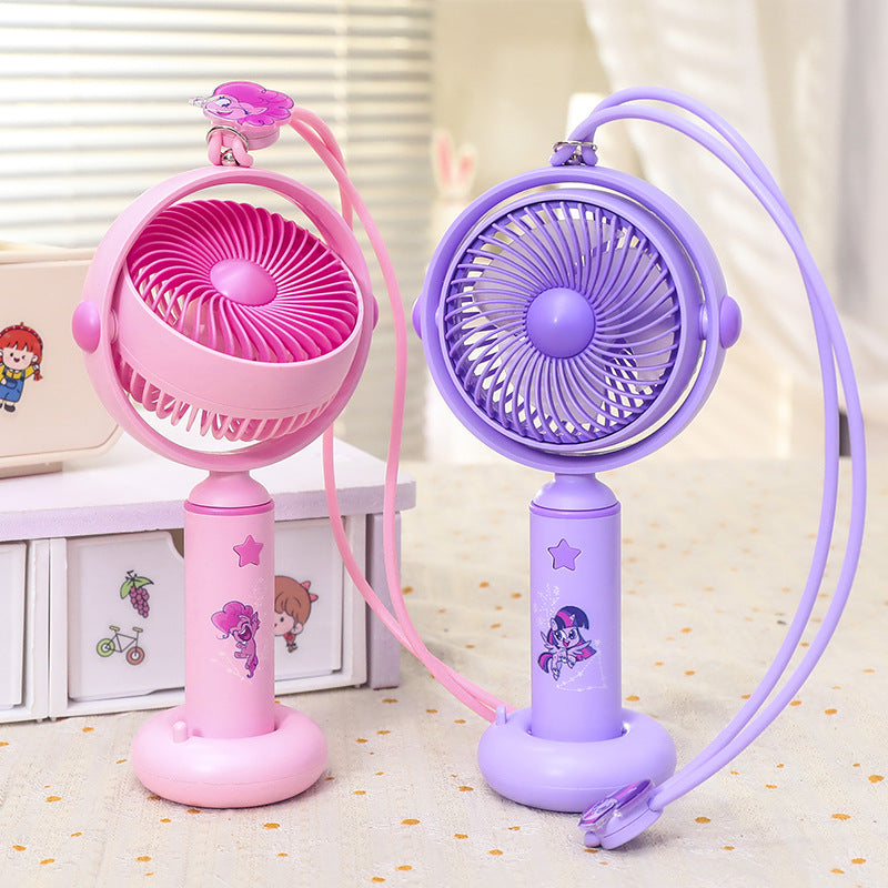 Women Portable Hand Fan with Flexible Neck and Cute Design Bowlift