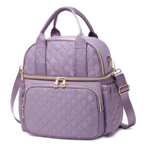 Elegant and Spacious Quilted Shoulder Bag Bowlift