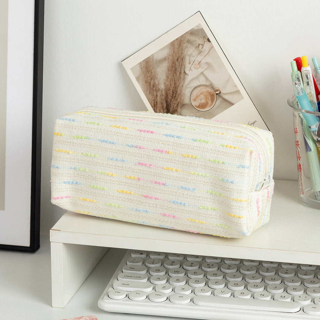 Stylish Textured Pencil Case Bowlift