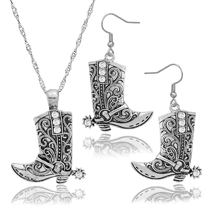 Cowboy Boot Jewelry Set Bowlift