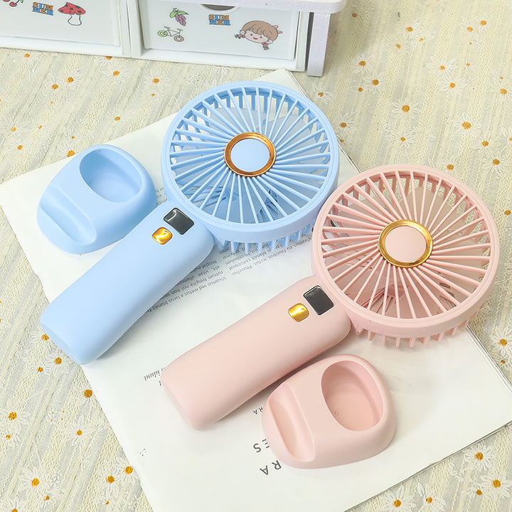 Women's Portable Table Fan with LED Temperature Display Bowlift