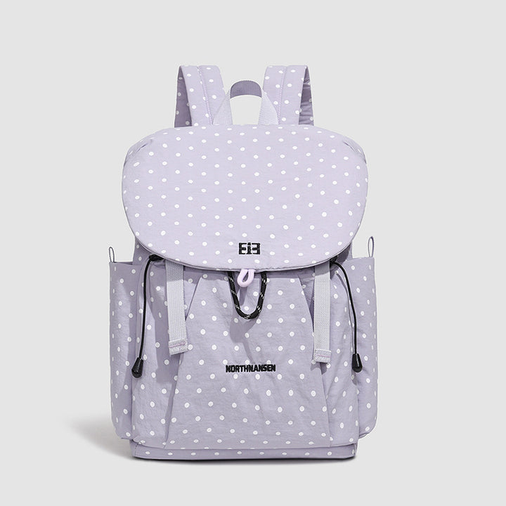 Polka Dot Patterned Drawstring Backpack
