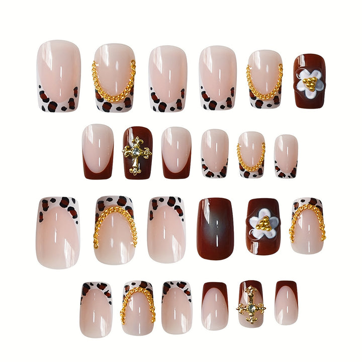 Decorative Press-On Nail Set Bowlift