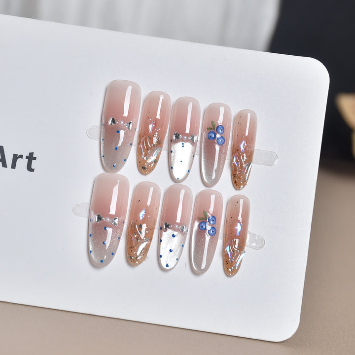Decorative Animal Print Press-On Nail Set Bowlift