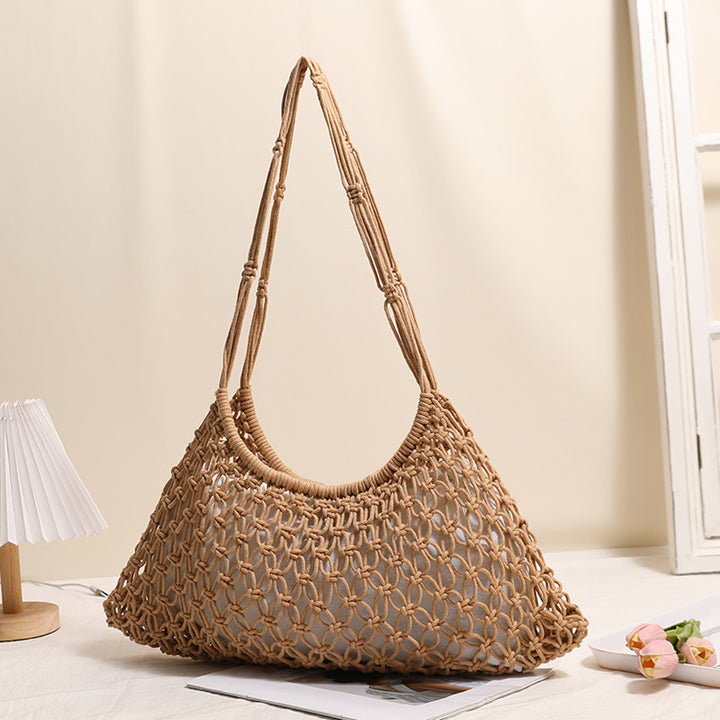 Hand-knotted Macrame Bag Bowlift