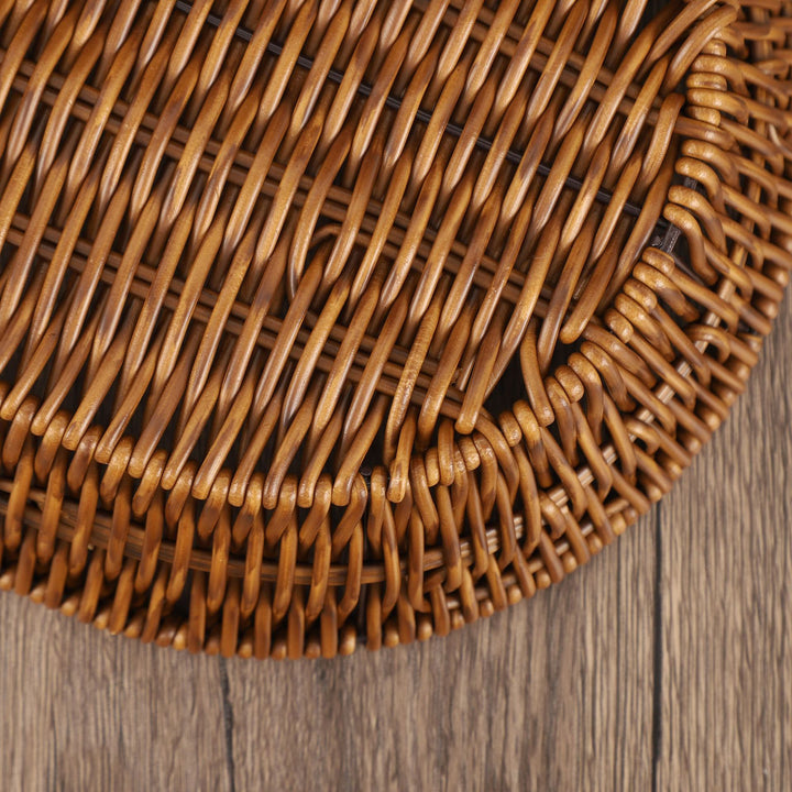 Natural Woven Serving Tray Bowlift