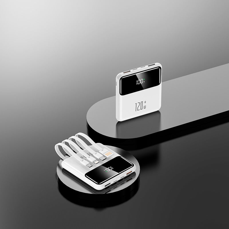 Portable power bank with intelligent charging function and LCD display Bowlift