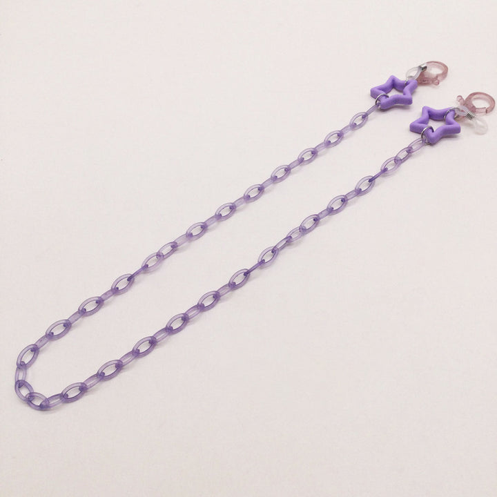 Fashionable glasses holder chain with star pendants Bowlift