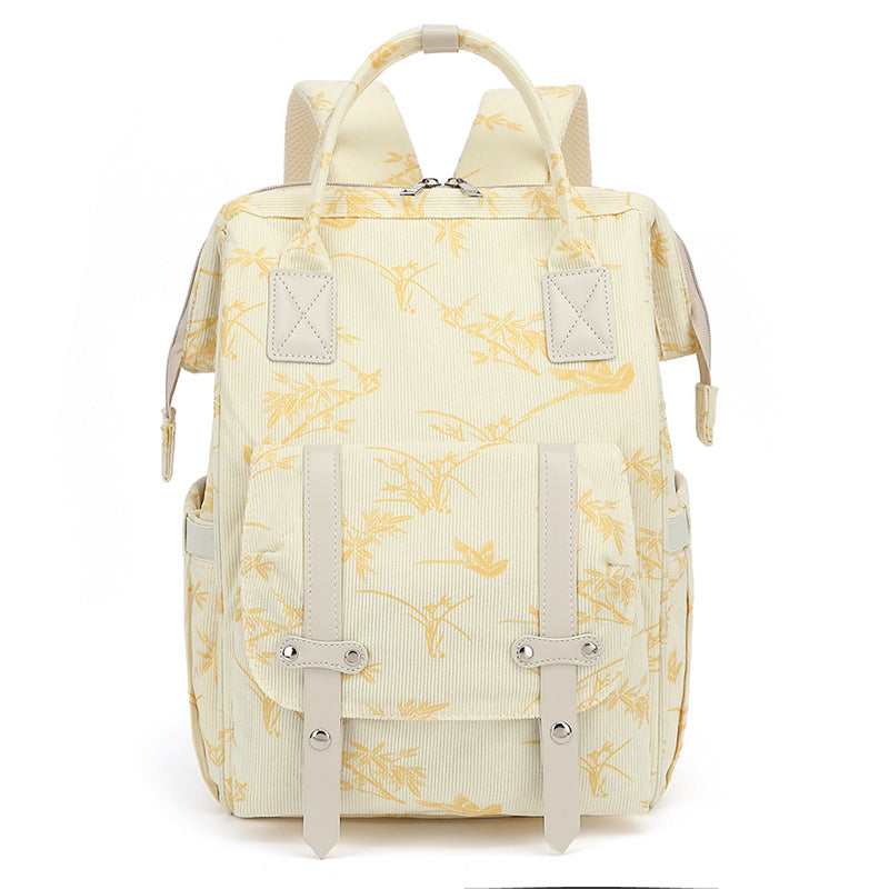 Stylish Floral Print Backpack Bowlift