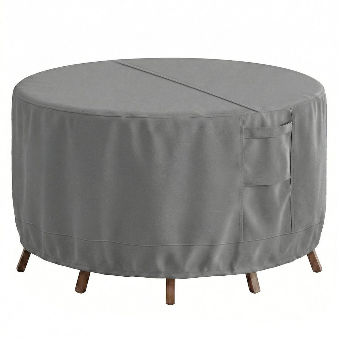 Protective cover for round garden tables with breathable material Bowlift