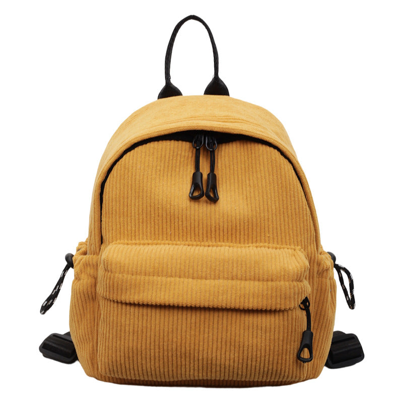 Cord-Backpack with Practical Front Pocket Bowlift