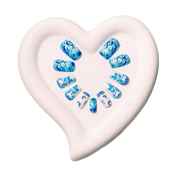 Artistic Floral Butterfly Nail Art Bowlift