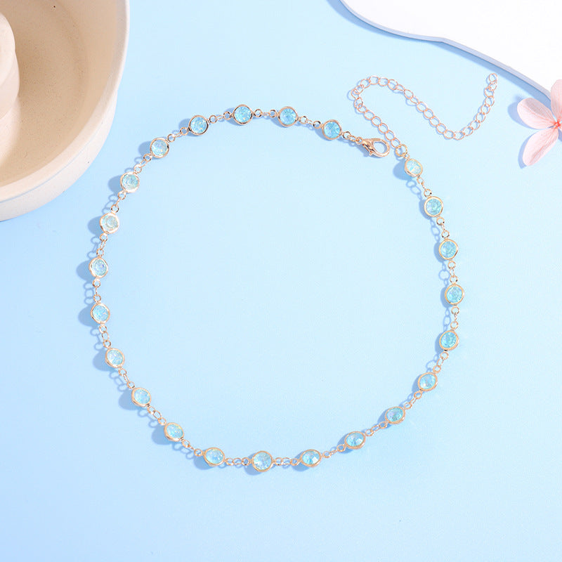 Sparkling Crystal Choker Necklace Bowlift