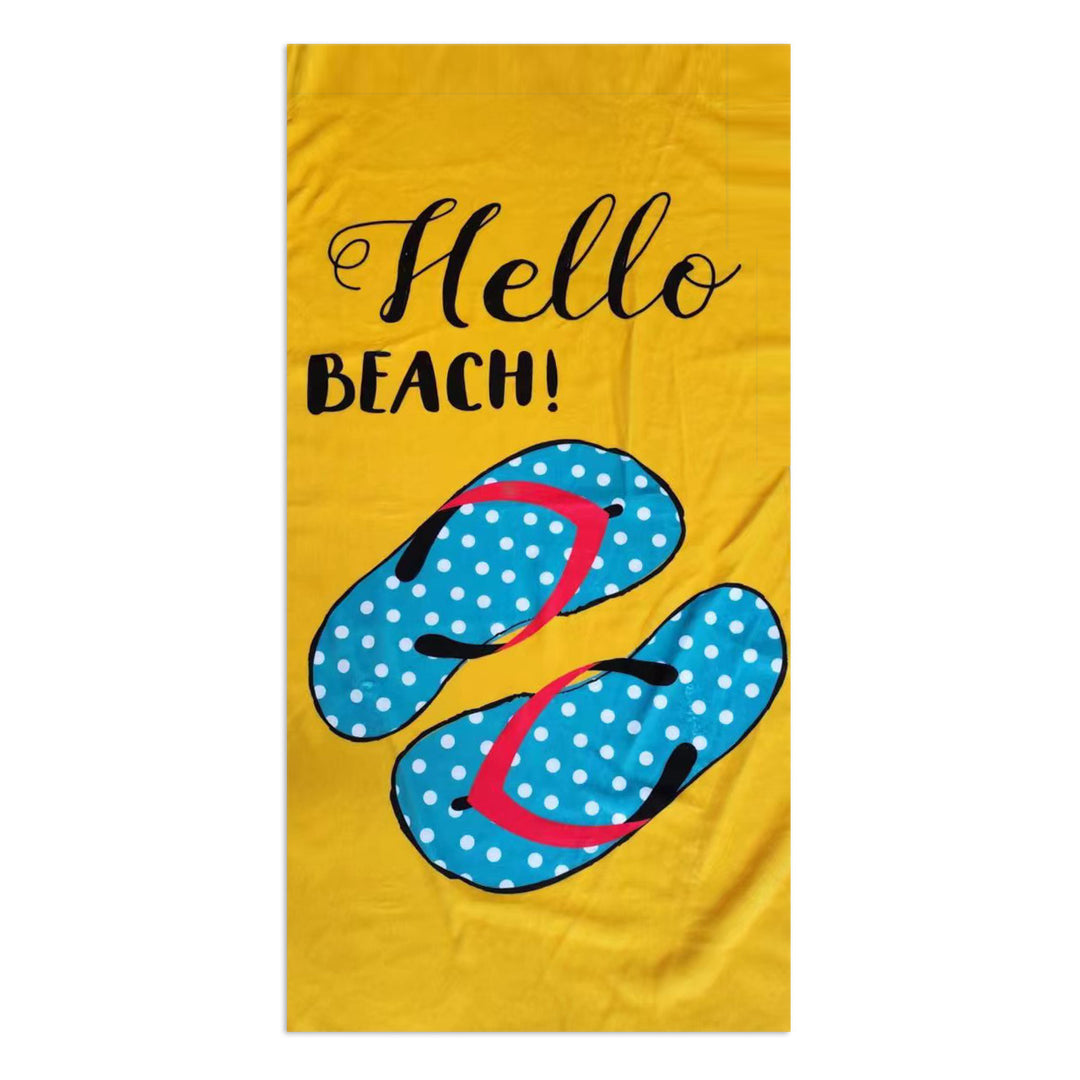 Beach towel with stylish palm motif Bowlift