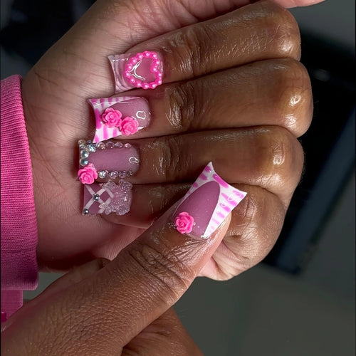Decorative Floral Nail Art Set Bowlift