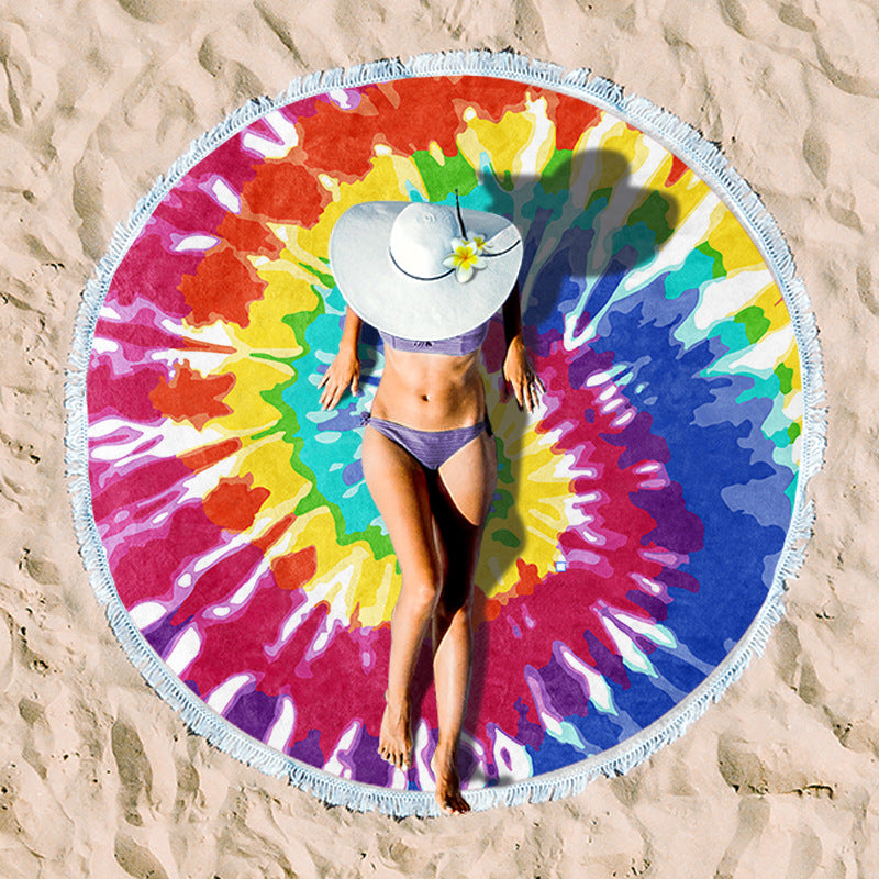 Rundstrand towel with unique sunset design Bowlift