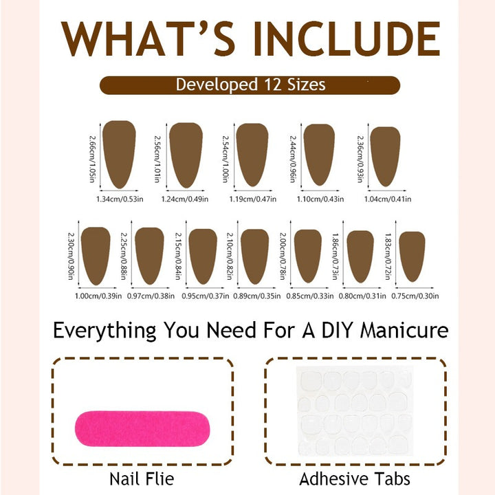 Artificial nail set with elegant designs and subtle accents Bowlift