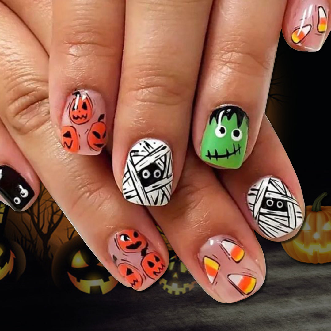 Halloween-Themed 3D Nail Art Extensions Bowlift 1789713452