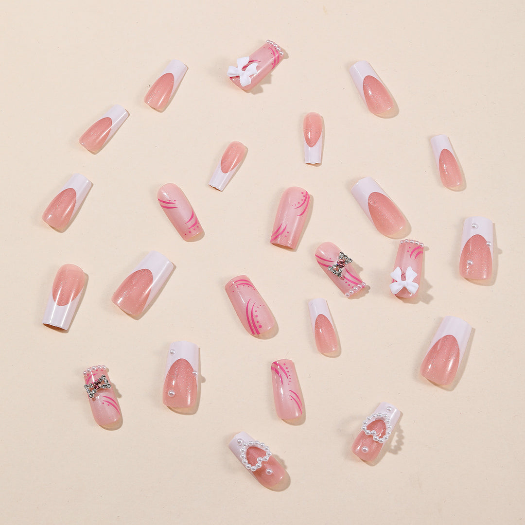 Elegant Decorative 3D Nail Extensions Bowlift