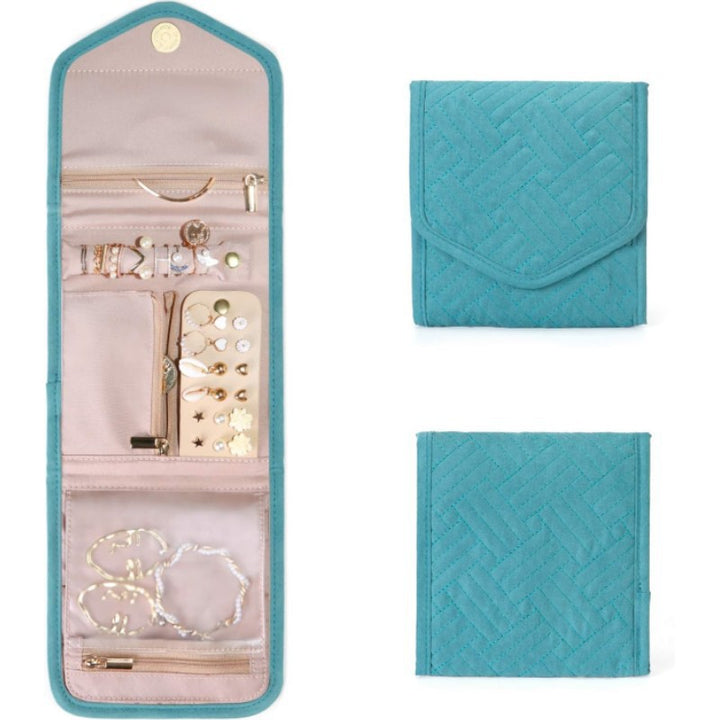 Cosmetic Organizer Bag with Foldable Design and Multiple Compartments Bowlift